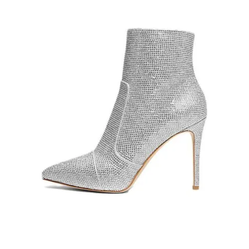 MICHAEL KORS Ankle Boots Women's Silver