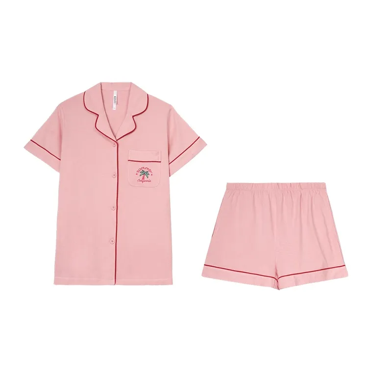 Red Beans At Home Pajama Set Women's-1
