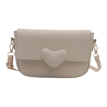 LOUIS ROYALN PU Shoulder Bag Unisex Black/White/Khaki/Pink