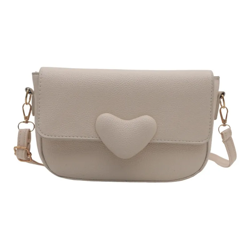 LOUIS ROYALN PU Shoulder Bag Unisex Black/White/Khaki/Pink-2