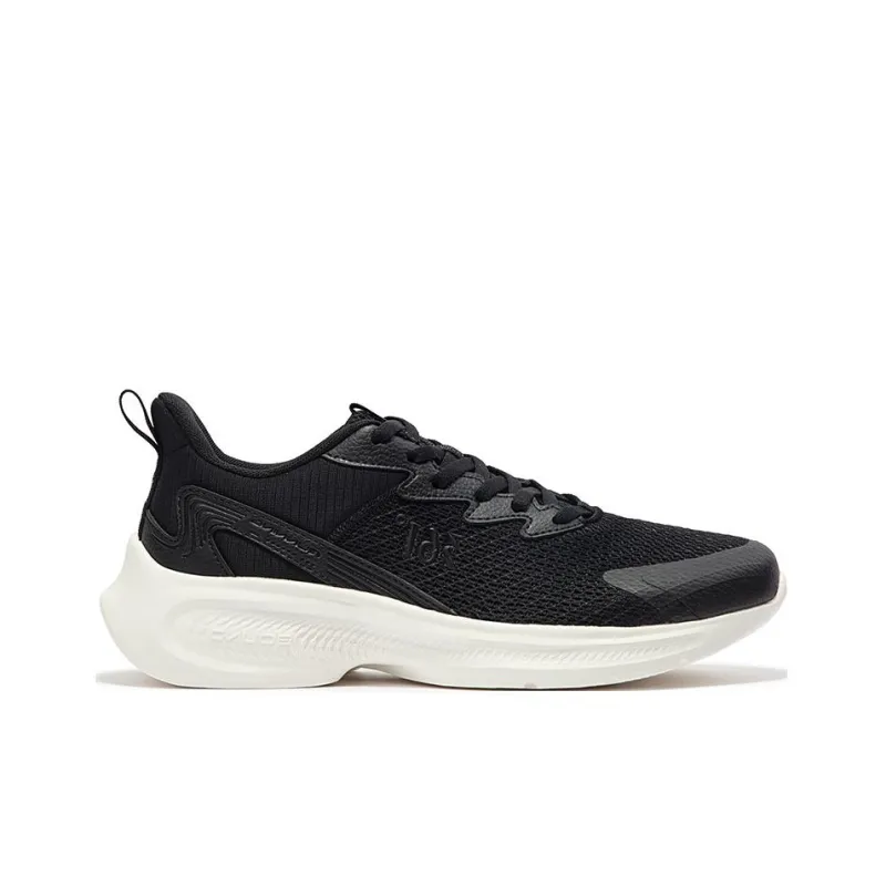 361° Anti Slip Wear Resistant Low Top Running Shoes Men's Black White-1
