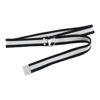 Mulinsen Korean Striped Intercolored, Jeans With Double Loop Slacks Belt Unisex 3.8cm