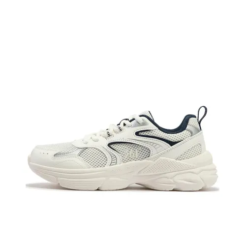 361° Life Collection Non-slip Lightweight Low-Top Chunky Sneakers Women's White Blue