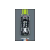 42156 Peugeot 9X8 Alloy Frame Back Panel (Building Blocks Not Included)
