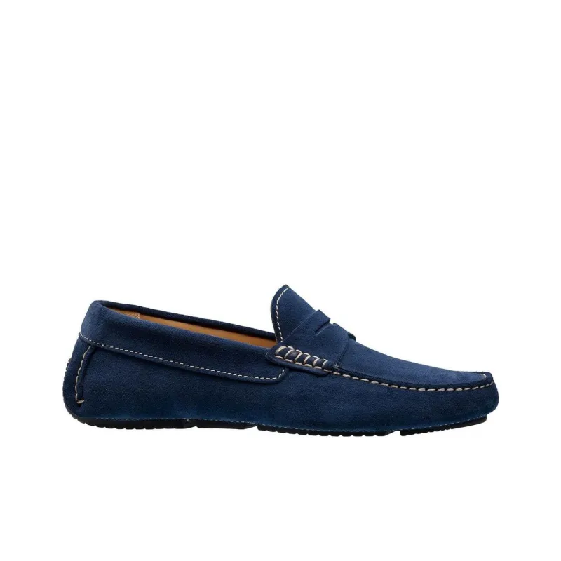 CROCKETT & JONES Torino Loafers Men's Marine Blue-1