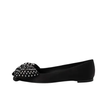 Giuseppe Zanotti Alexandrine Crystal embellished Bow Ballet Pumps