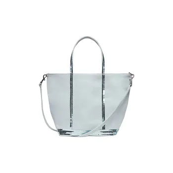 Vanessa Bruno Cotton Tote Bag, Shopping Bag, Handbag, Shoulder Bag Women's Sky Blue