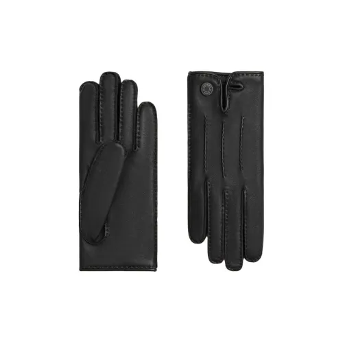 HERMES Lambskin Gloves Women's Black