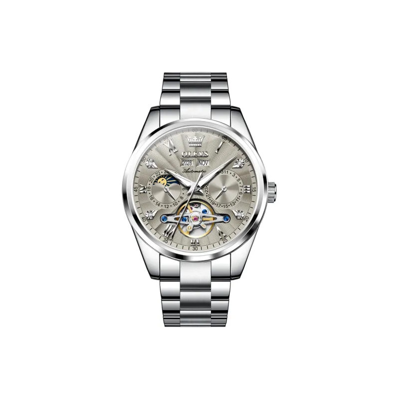 OLEVS Play The Cool Series Mechanical Movement Watch Men's Watches Black Dial-7