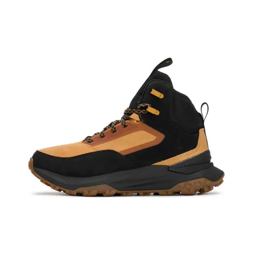 Timberland Wear Resistant High Top Trekking Shoes Men's Yellow Black