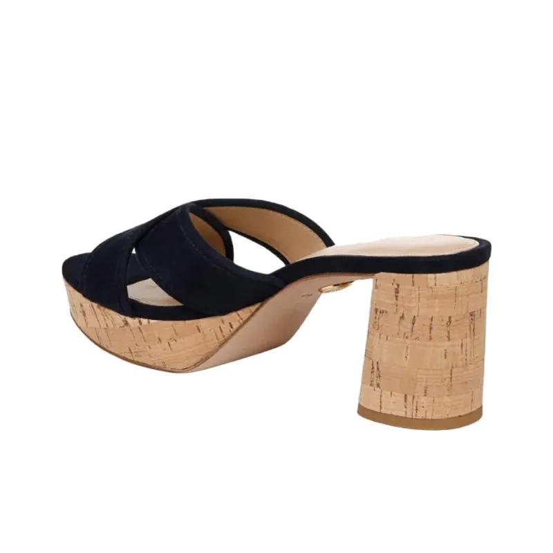 VERONICA BEARD Slide Slippers 7cm Women's Blue-3