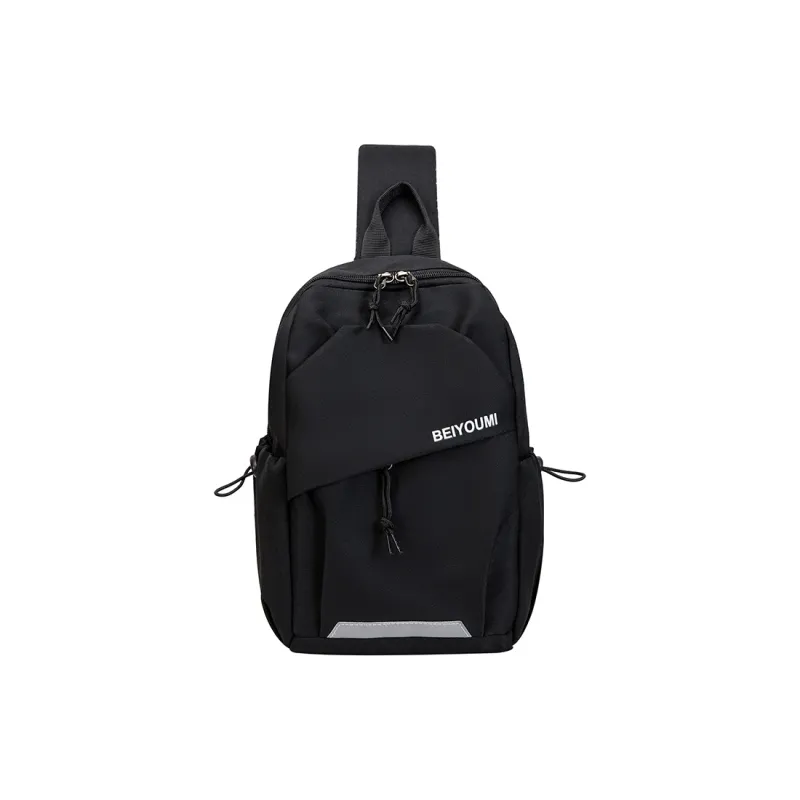 OURFUN Nylon Sling Bag Unisex White/Black/Green/Blue-2