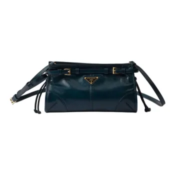 PRADA Leather Crossbody Bag, Shoulder Bag Women's Denim