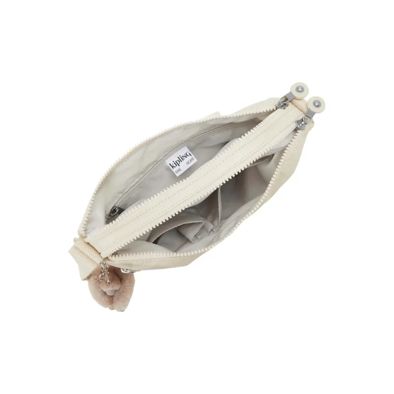 Kipling Polyamide Shoulder Bag, Crossbody Bag Women's Beige-3