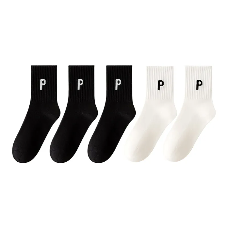 MIIOW Mid-Calf Socks Women's 5 Pack-11