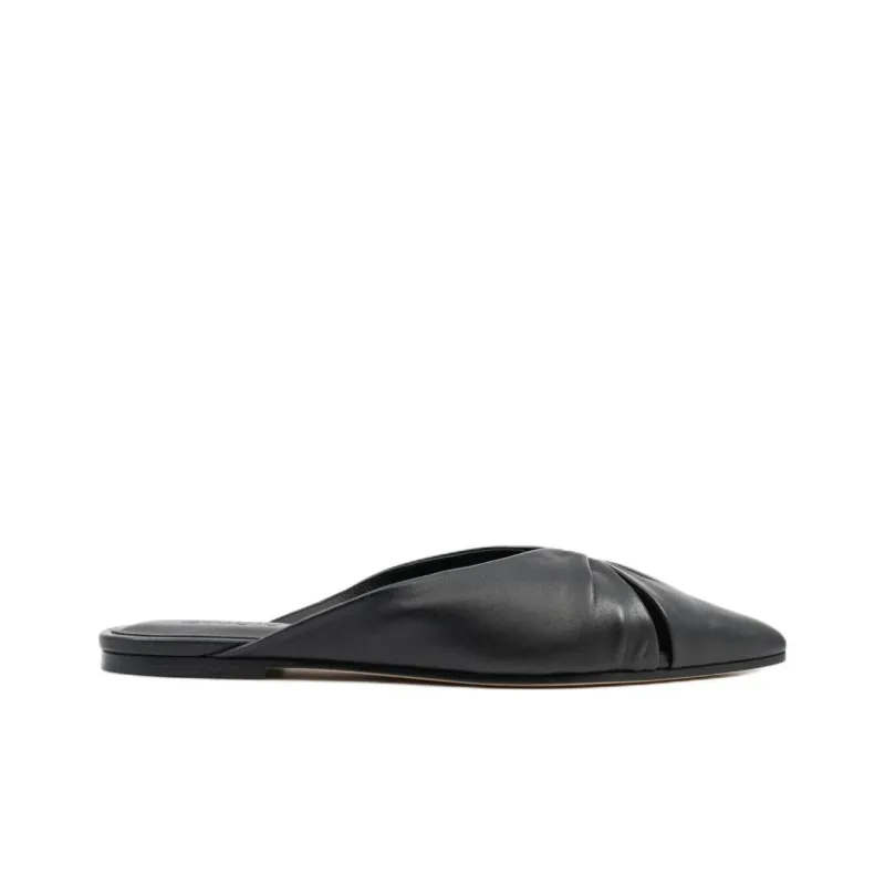 STUDIO AMELIA Wrap-toe Slippers Women's Black-1
