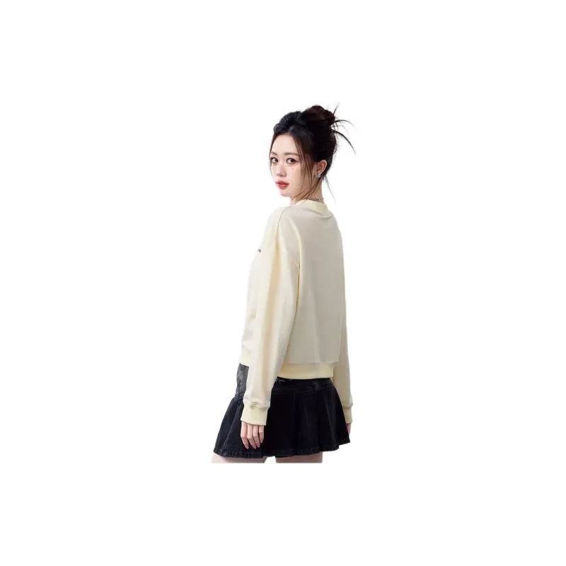 JEANSWEST Sweatshirt Spring Women's Apricot-1