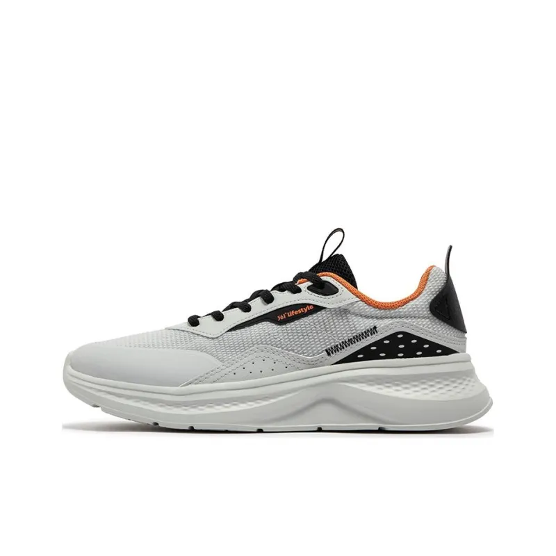 361° Anti Slip Wear Resistant Low Top Running Shoes Men's Gray Black-0