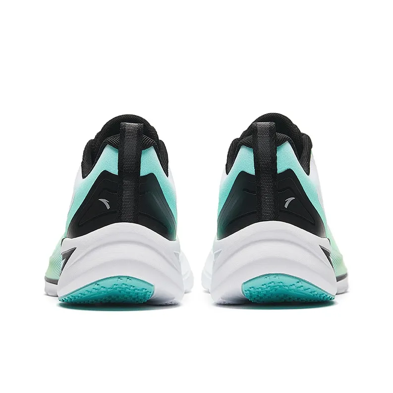 Anta Cushioned Slip Resistant Low Top Running Shoes Men's White Green-3