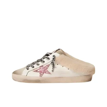 Golden Goose Super Star Sabot Skateboard Shoes Women's White Old fashioned