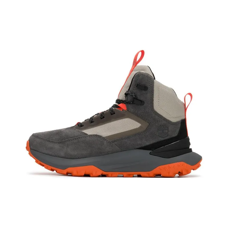 Timberland Anti Slip Wear Resistant High Top Trekking Shoes Men's Gray-0