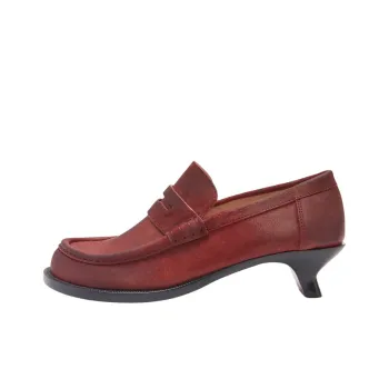LOEWE Campo Loafers 4cm Women's Red