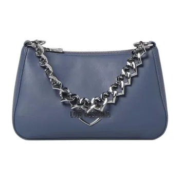 LOVE MOSCHINO Leather Portable Crossbody Bag Shoulder Bag Women's Blue