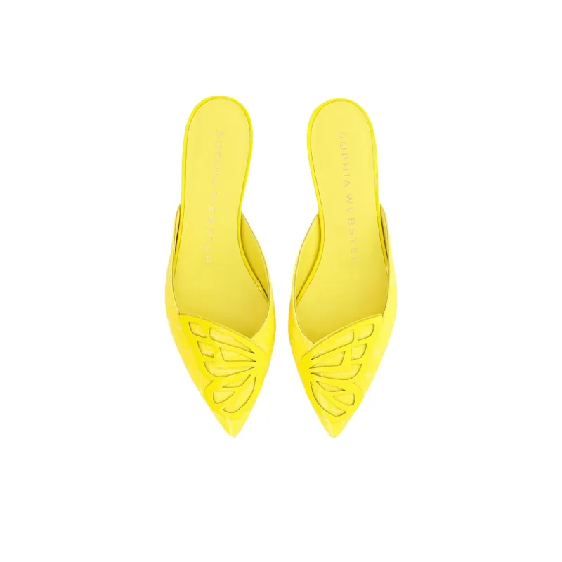 Sophia Webster Butterfly Wrap-toe Slippers Women's Yellow-3