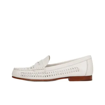 VERONICA BEARD Penny Loafers Women's White