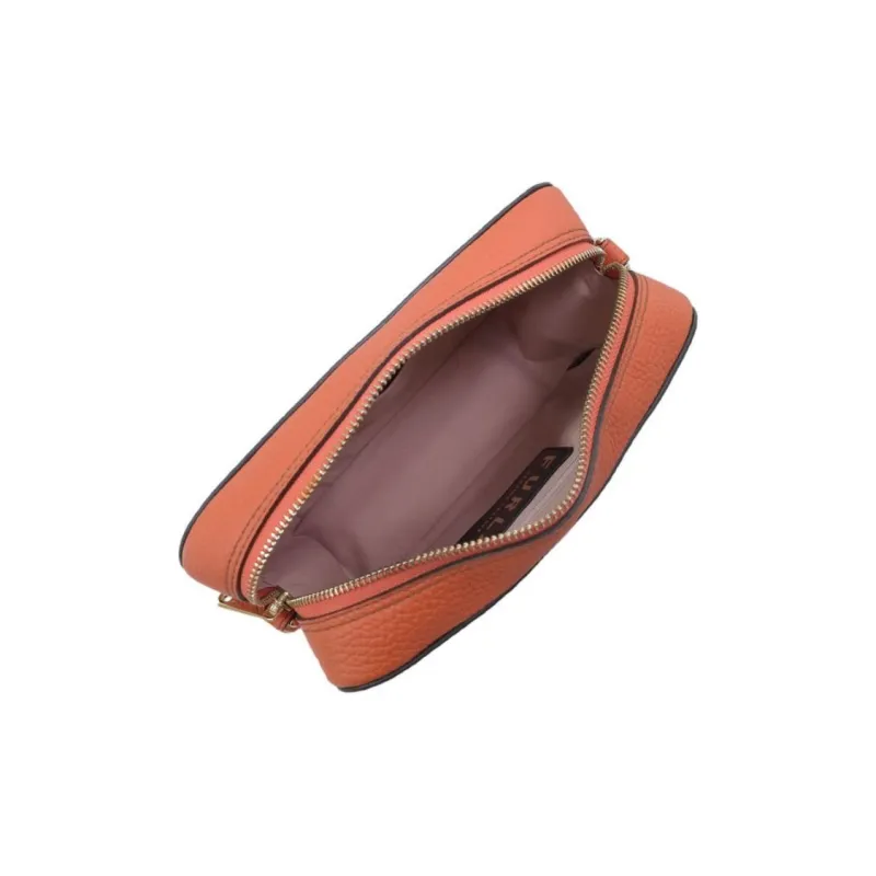 Furla Primula Leather Crossbody Bag, Shoulder Bag Women's Orange-4