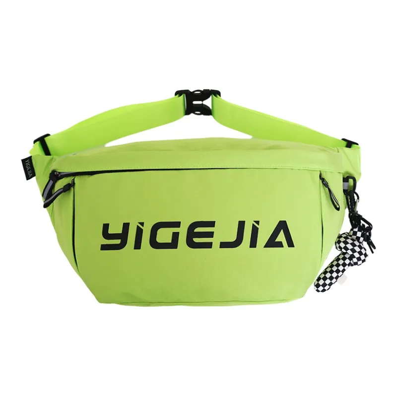 OURFUN Oxford Sling Bag Regular Unisex Dark Gray/Black/Red/Neon Green/Pink-6