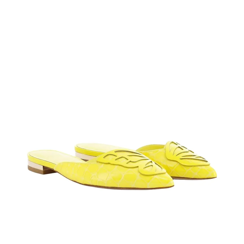 Sophia Webster Butterfly Wrap-toe Slippers Women's Yellow-2