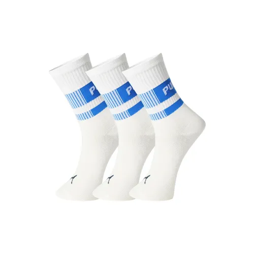 PUMA Knee High Socks Women's 3 Pack Ecru