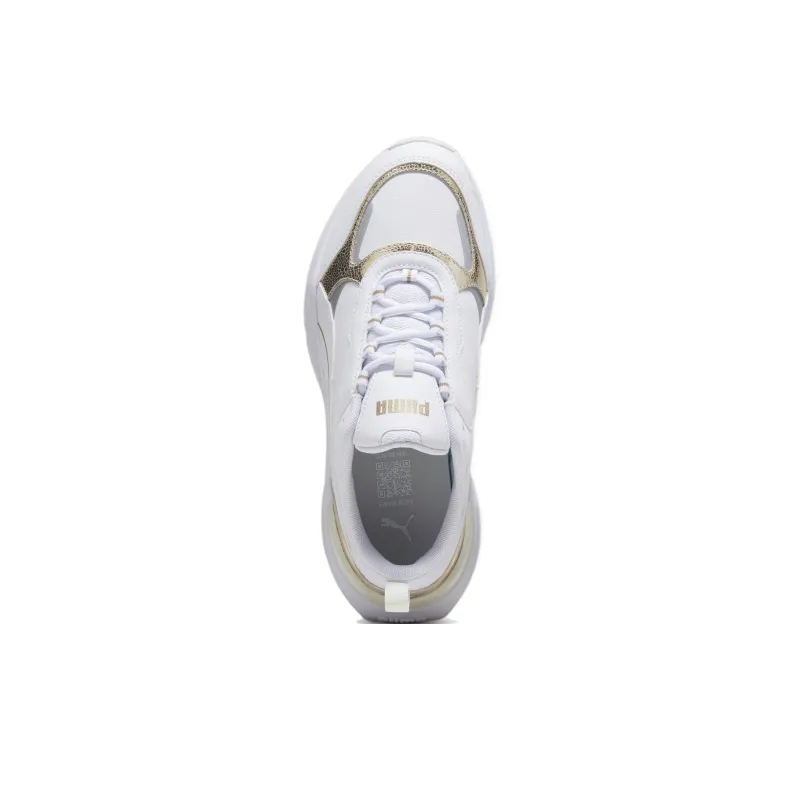 PUMA Cassia Anti-Slip Wear-Resistant Low-Top Casual Running Shoes Women's White-3