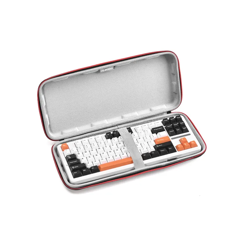 RLSOCO Wear Resistant Oxford Mice Keyboard Combo 87 All in One Storage Bag Unisex Black-0