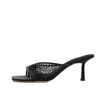 STUDIO AMELIA Slide Slippers 7cm Women's Black