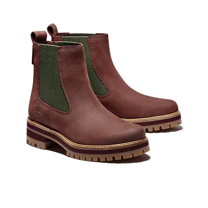 Timberland Women's Courmayeur Valley Chelsea Boot 'Burgundy'-1