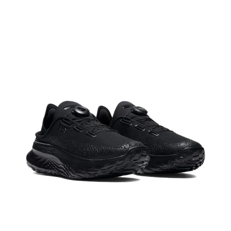 Under Armour SlipSpeed Durable Breathable Low Top Casual Running Shoes Unisex Black-3