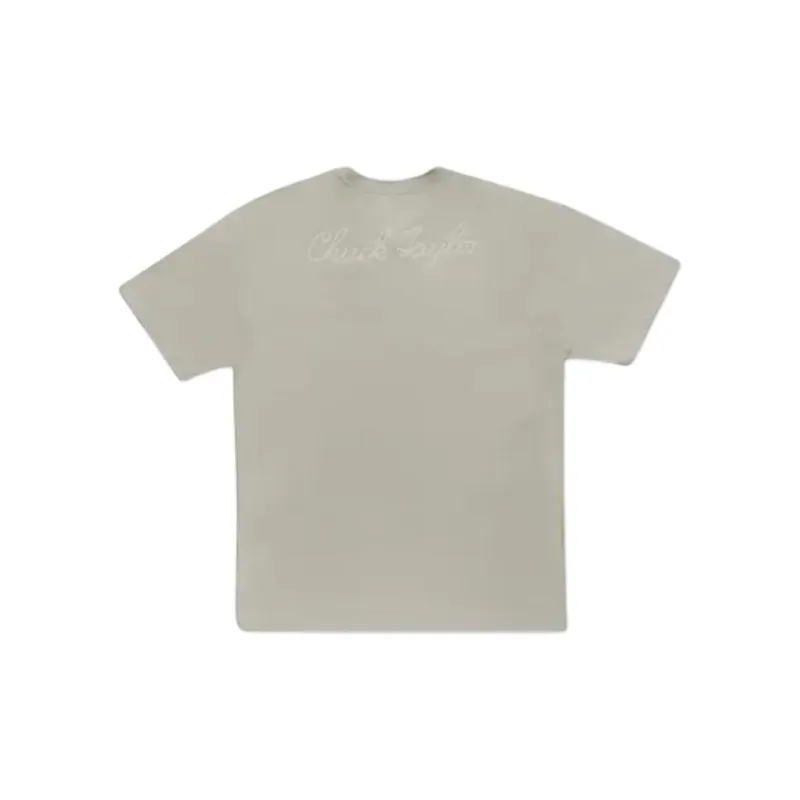 Converse Camiseta Go-to Sneaker Patch Bege T-Shirt Unisex Gray-1