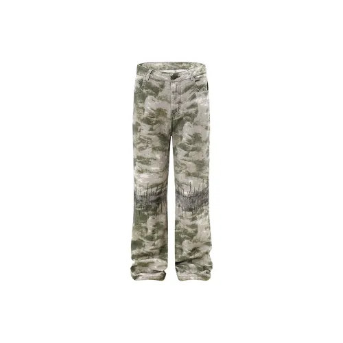 COOLALPACA Casual Pants Unisex Camouflage