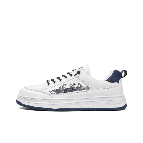 KENNICHUN Skateboard Shoes Men Low-Top