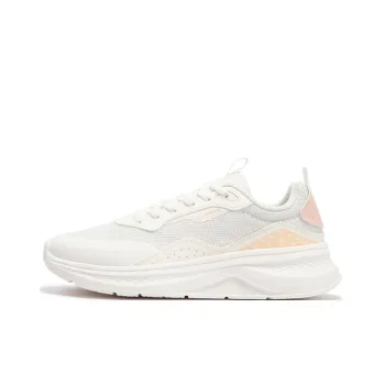 361° Life Collection Wear-resistant And Lightweight Low-Top Casual Running Shoes Women's White Pink