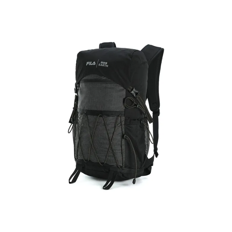 FILA BBC EARTH Collaboration Collection Fabric Backpack Regular Men's Pitch Black-2