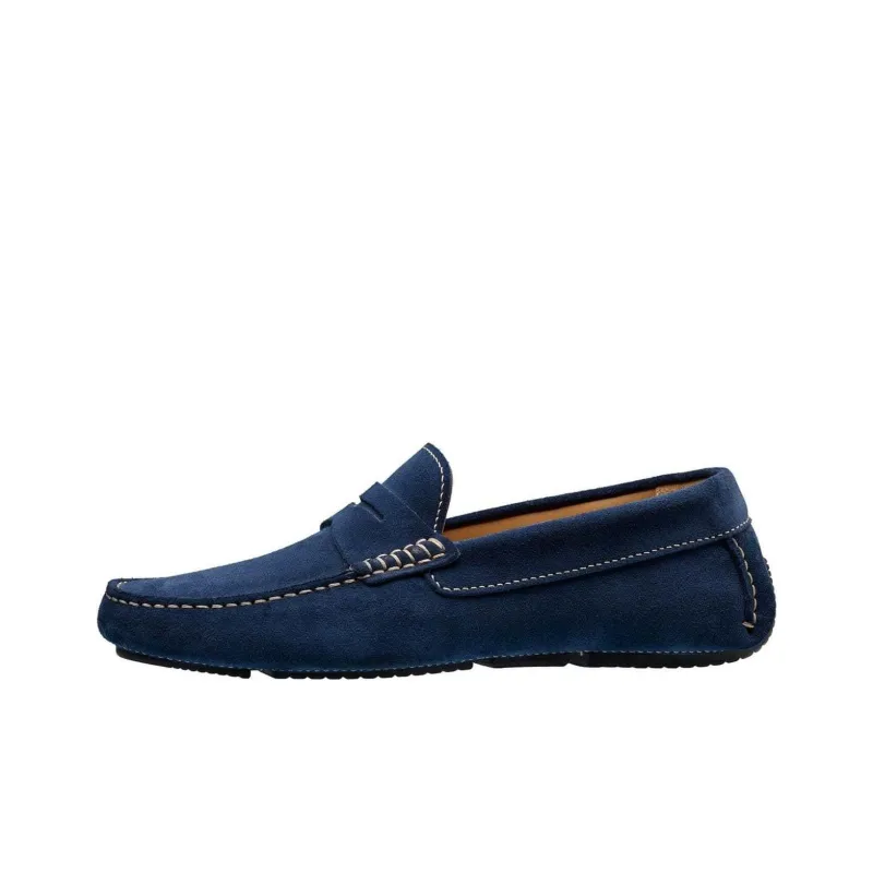 CROCKETT & JONES Torino Loafers Men's Marine Blue-0
