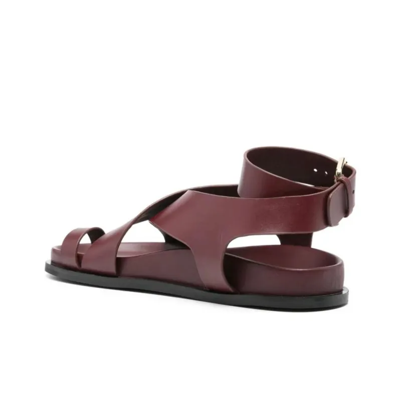 A.EMERY One Strap Sandals Women's Burgundy-3