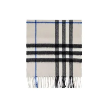 Burberry Check Printed Fringed Scarf