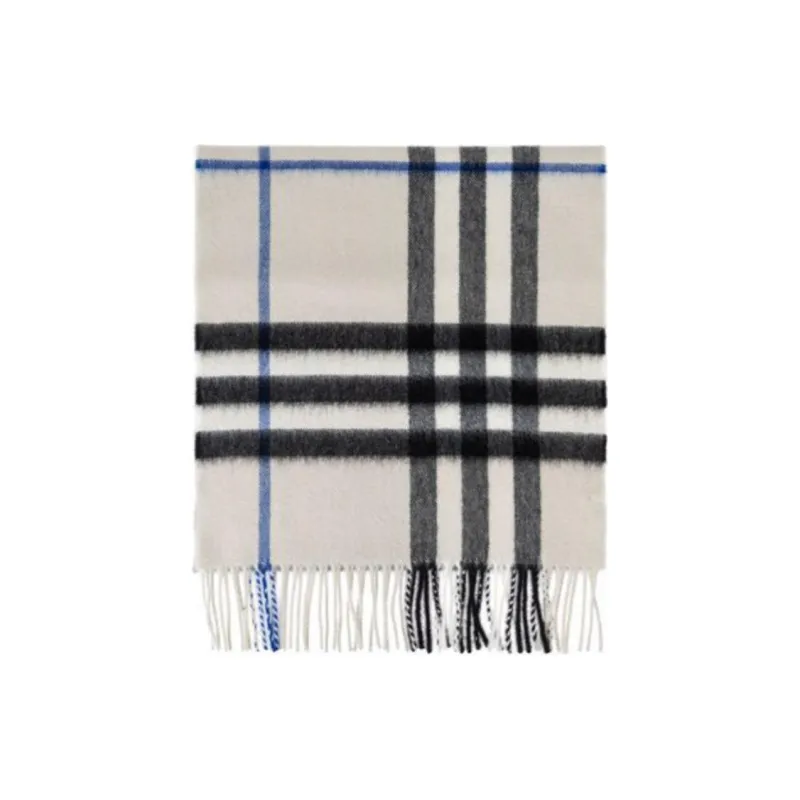 Burberry Check Printed Fringed Scarf-0