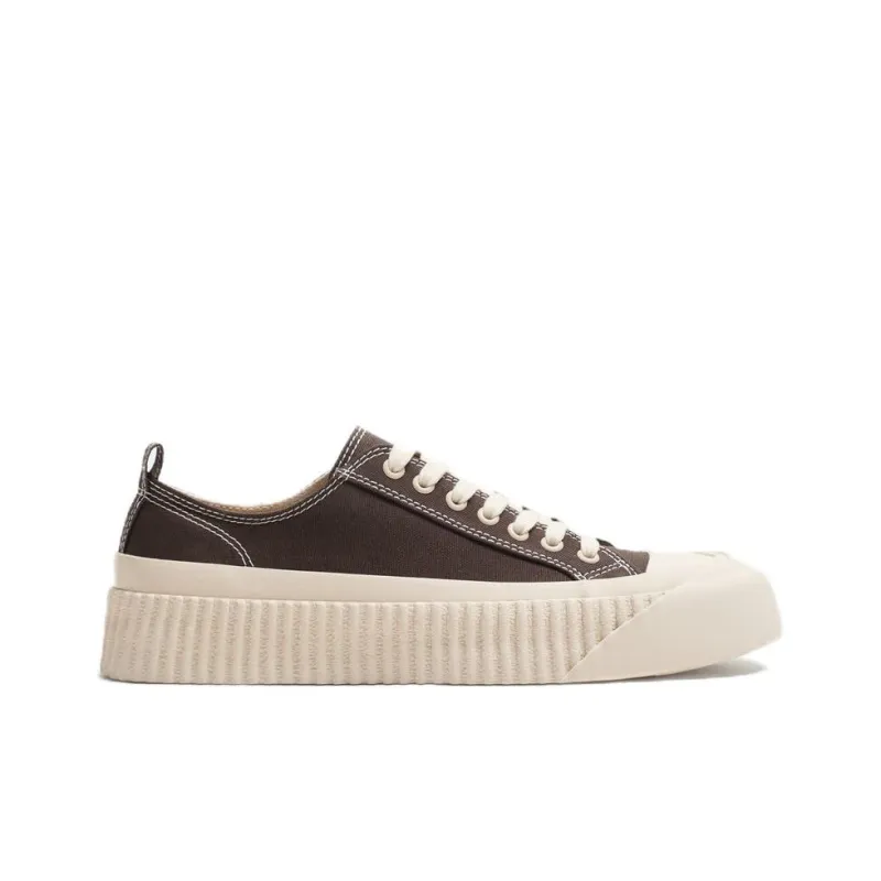 ZARA Low-Top Skateboard Shoes Men's Brown-1