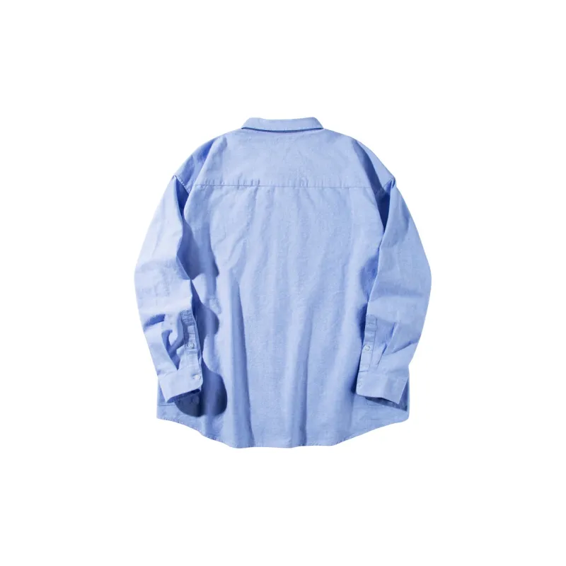 MOBI GARDEN Refreshing Long Sleeved Coat Top Unisex Lake Blue-1