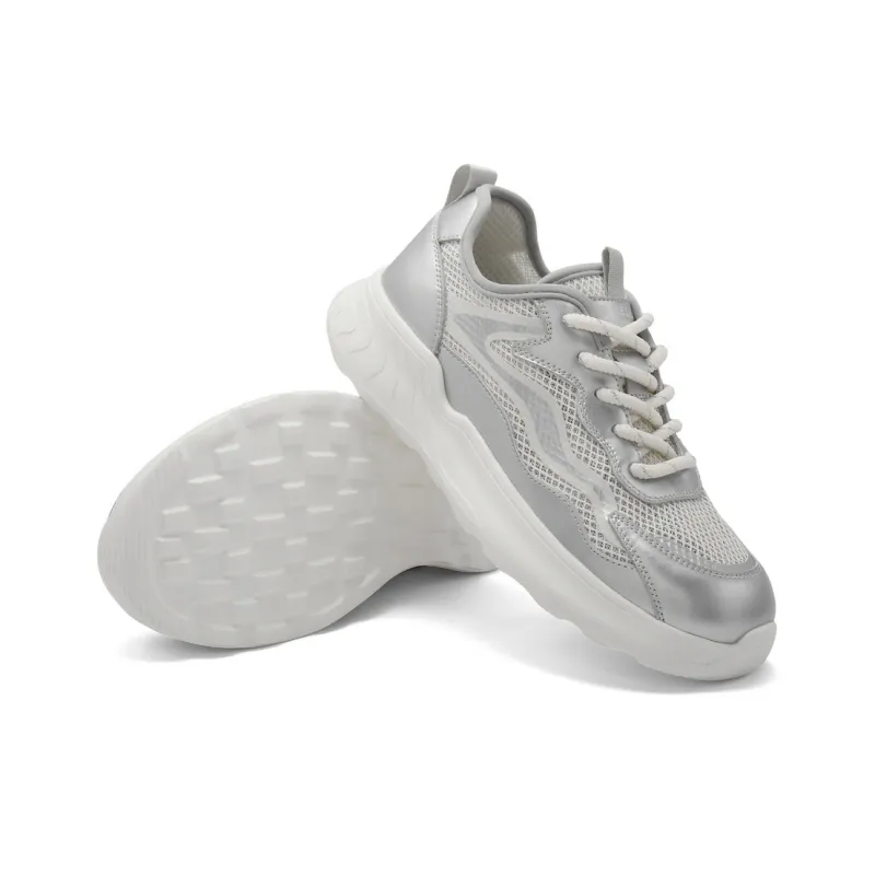 BELLE Low Top Casual Shoes Women's Silver-3